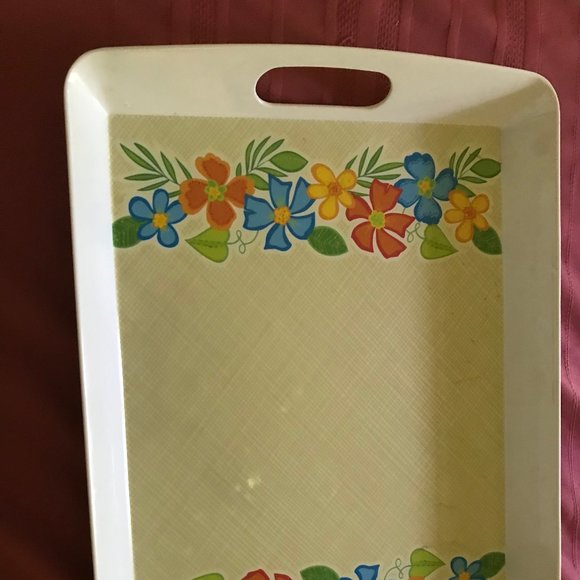 Pretty  LArge Melamine tray - Picture 3 of 4